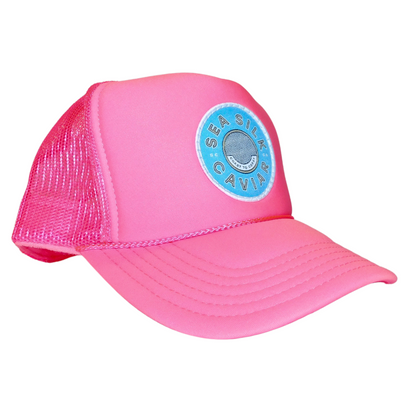 Logo Vintage Trucker Hat - Hot Pink